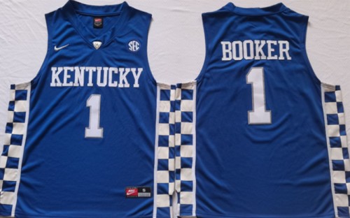 Men's Kentucky Wildcats Custom Blue Stitched Basketball Jersey